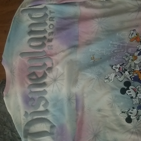 Disney Parks Disney 100 Years of Wonder Mickey & Minnie Gray Long Sleeve T-Shirt - Picture 3 of 4